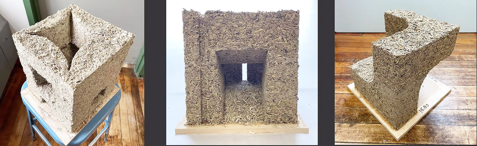 building blocks made of hempcrete