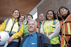 alum Geoff Rockwell poses with team of Mexican embassy workers