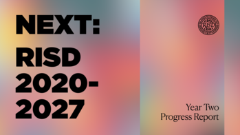 The cover of NEXT: RISD 2020–2027 Year Two Progress Report