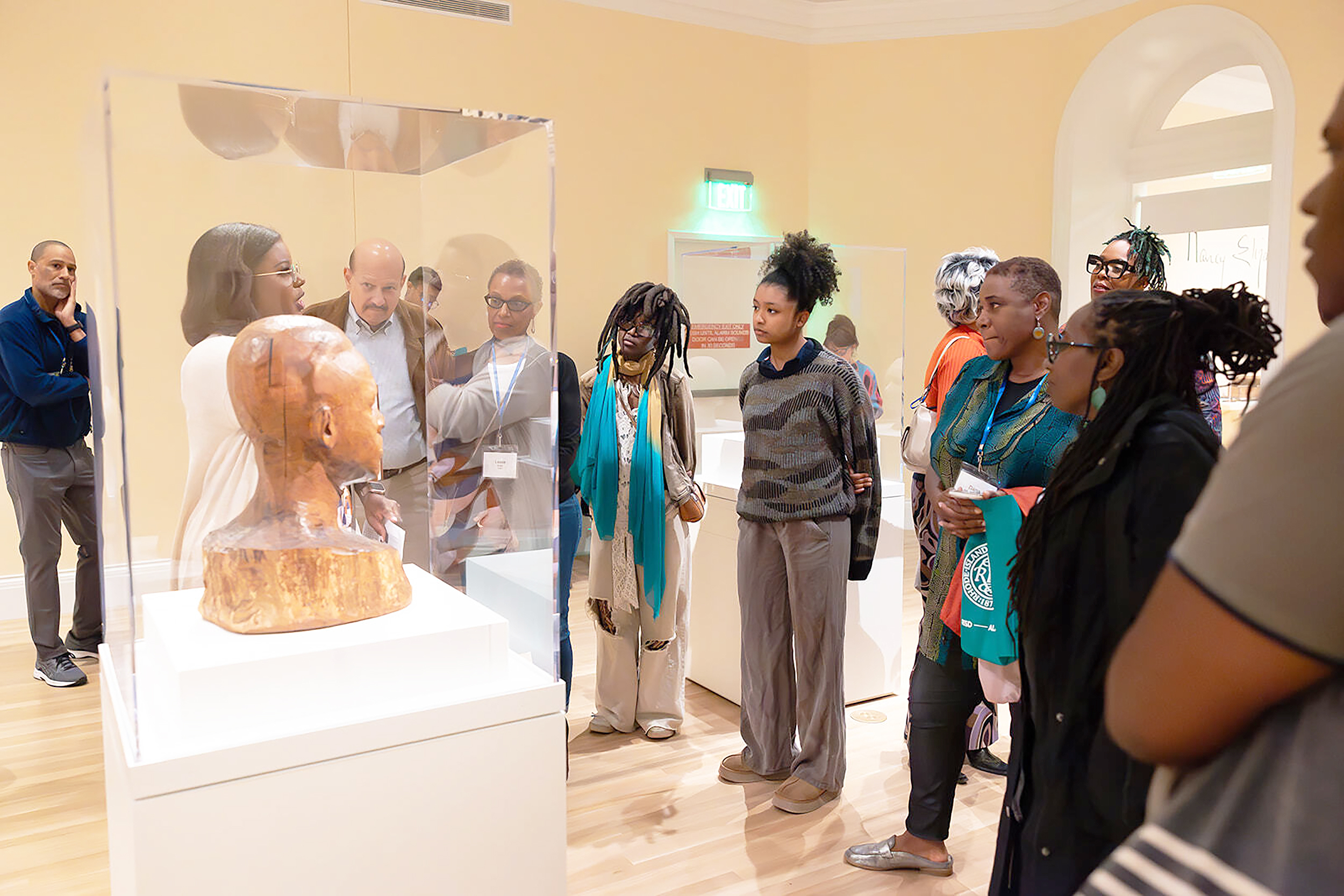 Black Alumni Association tours the RISD Museum Nancy Prophet exhibition