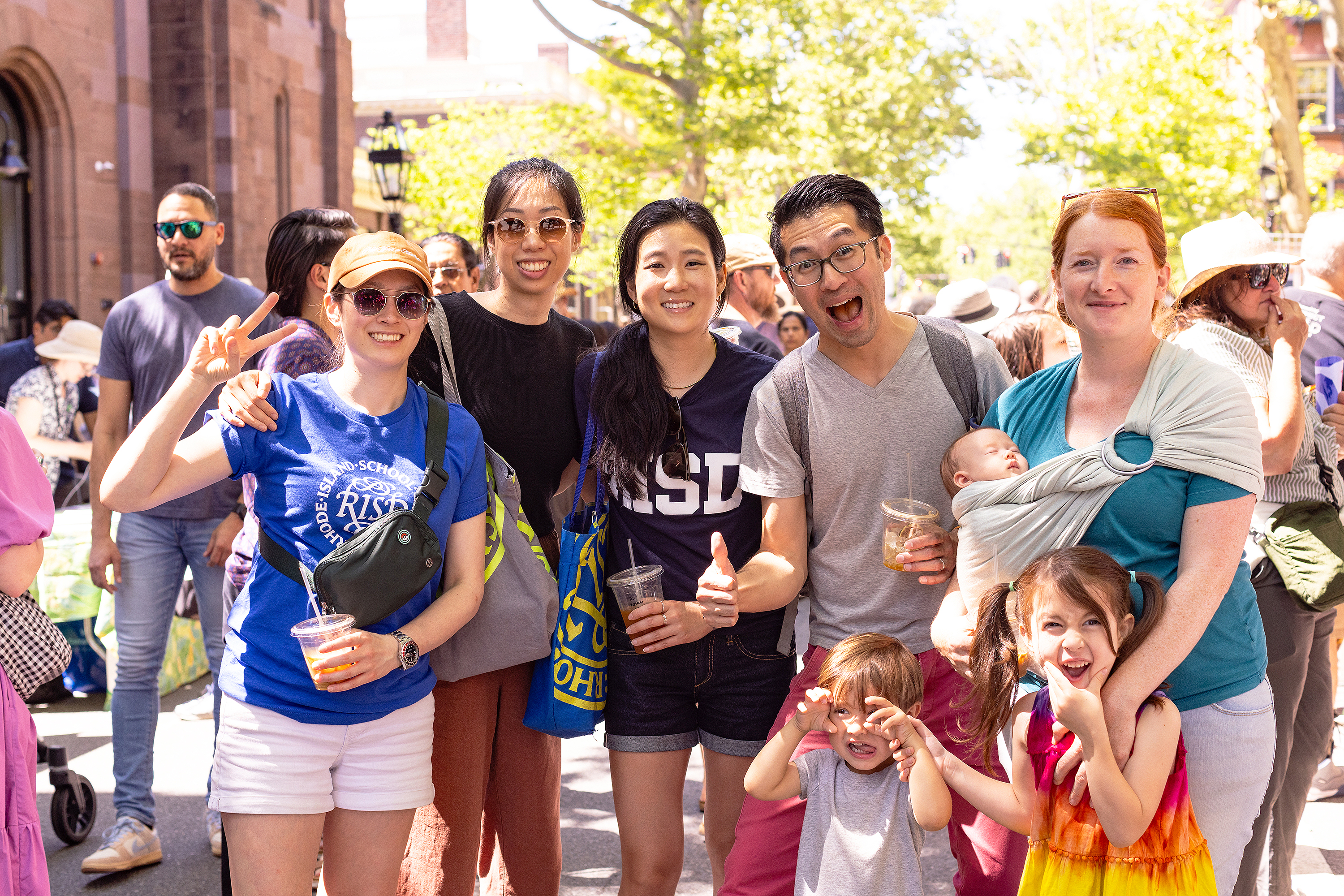 happy alums with kids at RISD Craft 2024