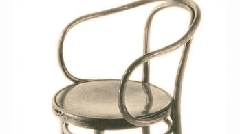 classic chair with curved back