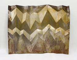 Student zigzag abstract painting